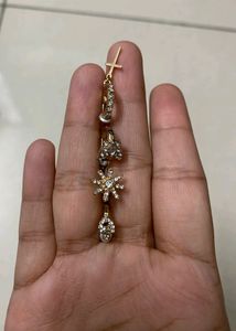 Golden Earrings - Set Of 4