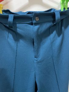 Teal Straight Formal Trouser