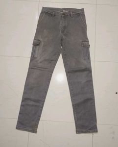 Grey Cargo Pants