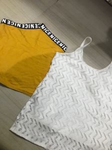 Crop Top & White Tank