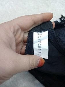 Pedded Black Bra 34, F Size