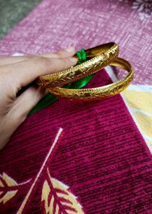 Gold Plated Set Of 2 Bangles