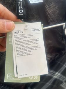 H&amp;M New Cute Plaid Mini Dress XS size