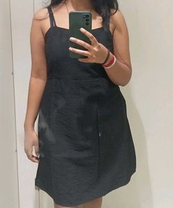 Stylish Black Spaghetti Strap Dress