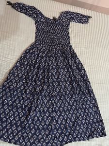 Patterned Midi Dress