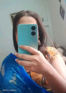 saree with a yellow stylish blouse