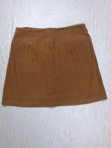 MANGO Suede Mini Skirt with Pocket