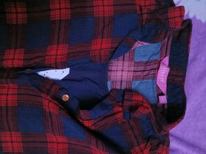 Women Shirt With Attached Top .