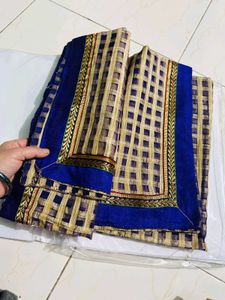 Elegant Checked Saree