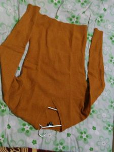 Brown V-Neck Sweater
