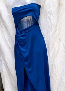 I. Blue Cutout Dress