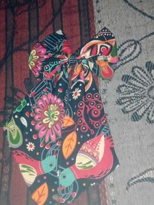 A Beautiful Printed Hair Bow