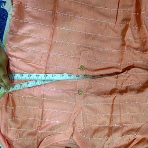 Peach Cotton Kurti