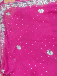 Beautiful Pink Party Wear Saree