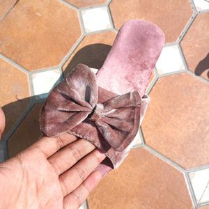 Velvet Bow wedges