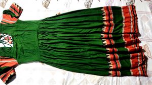 Green & Orange Dress