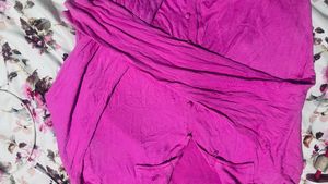 Pink Button-Down Top