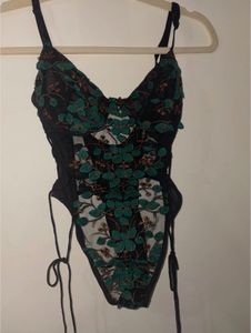 Floral Embroidered Bodysuit