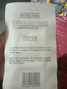 Combo Birthday Candles With Birthday Stomp's.