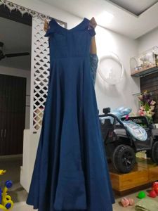Elegant Blue Ethnic Gown