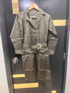 Olive Green Belted Jumpsuit