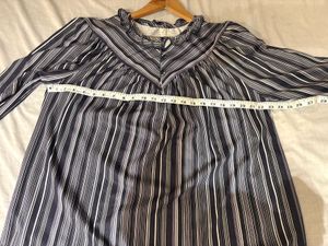 Beautiful Striped Ruffle Neck Top