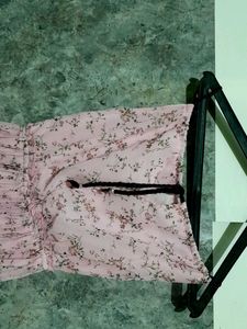 Pink Floral Halter Neck Top