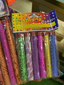 Sparkle Candle Set Big Small Packet