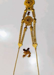 Gold Necklace and Earring Set