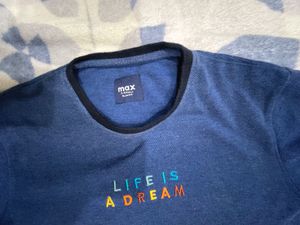 NAVY BLUE COLOUR MAX ORIGNAL T-SHIRT