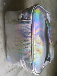 Colorbar Fish Scale Silver Vanity Bag Brand New