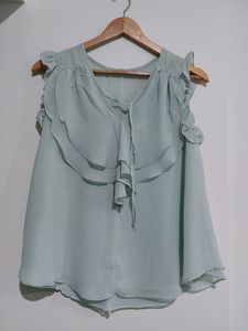Pastel Green Summer Top
