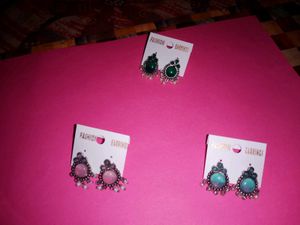 Boho Turquoise Drop Earrings