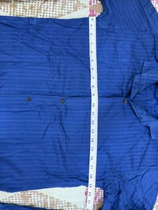 Blue Striped Button-Down Shirt