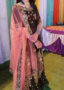 Elegant Embroidered Indian Dress