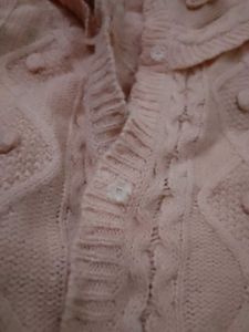 Cute Pink Knitted Hoodie