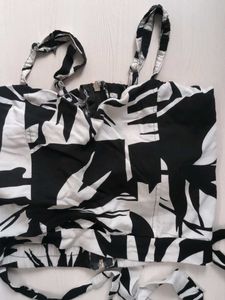Floral Print Tie Top Padded