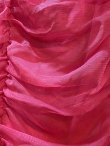 Hot Pink Ruched Mini Dress