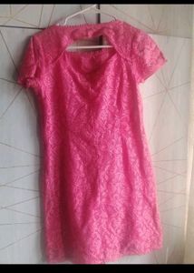 Latin Quarters Pink Lace Dress