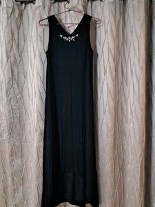Elegant high low Black Dress
