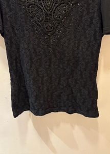 Elegant Black Lace Top