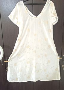 Women Sheer White Tailor Made Kurti Il B 42 I