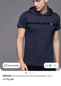 Hooded T Shirt From WROGN