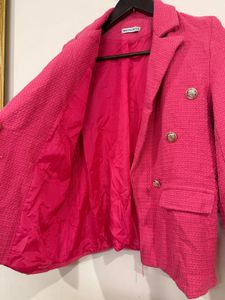 Pink Double Breasted Blazer 💘