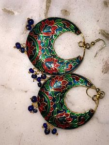 Enamel Floral Earrings