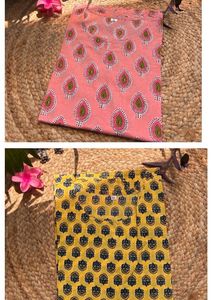 Set of 6 Floral Print short kurti