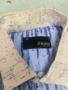 Men's Patterned Button-Down Shirt