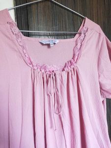 Pink Lace Nightgown