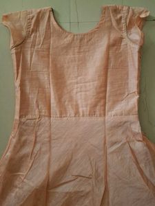 Elegant Peach Embroidered Kurta Set