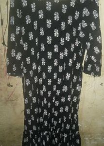 Black & White Printed Dress